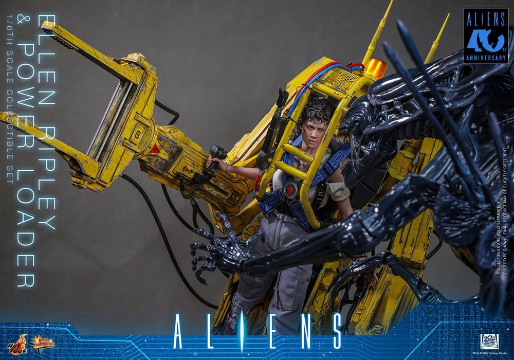 ELLEN RIPLEY Y POWER LOADER ALIENS HOT TOYS 1/6 52 CM