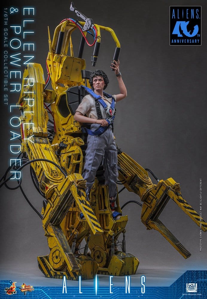 ELLEN RIPLEY Y POWER LOADER ALIENS HOT TOYS 1/6 52 CM