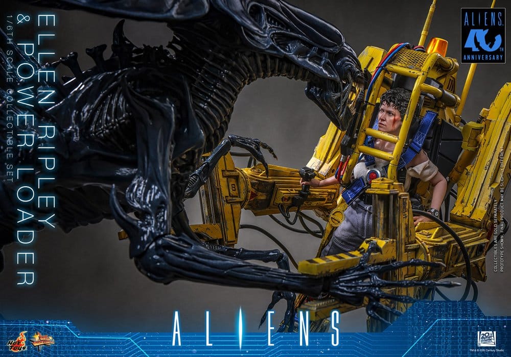 ELLEN RIPLEY Y POWER LOADER ALIENS HOT TOYS 1/6 52 CM