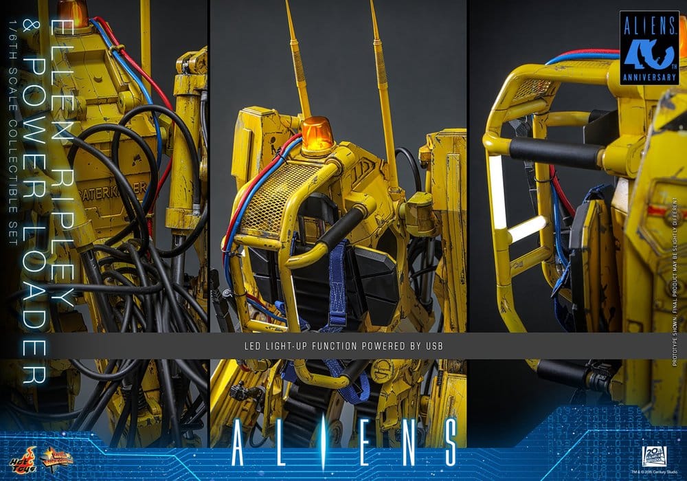 ELLEN RIPLEY Y POWER LOADER ALIENS HOT TOYS 1/6 52 CM