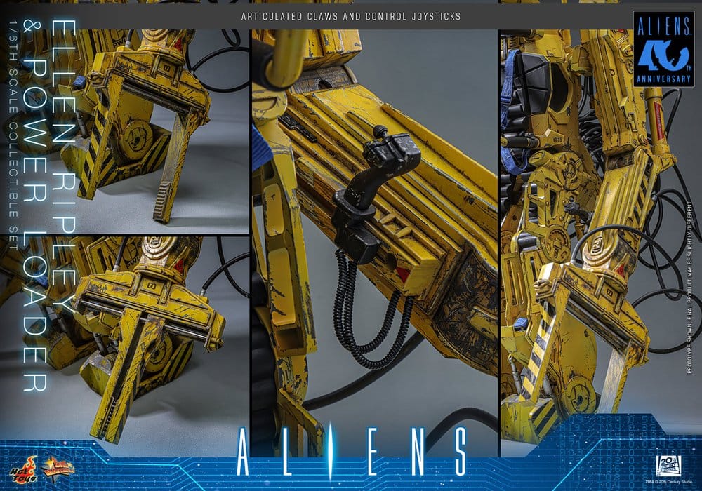 ELLEN RIPLEY Y POWER LOADER ALIENS HOT TOYS 1/6 52 CM