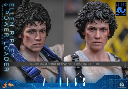 ELLEN RIPLEY Y POWER LOADER ALIENS HOT TOYS 1/6 52 CM