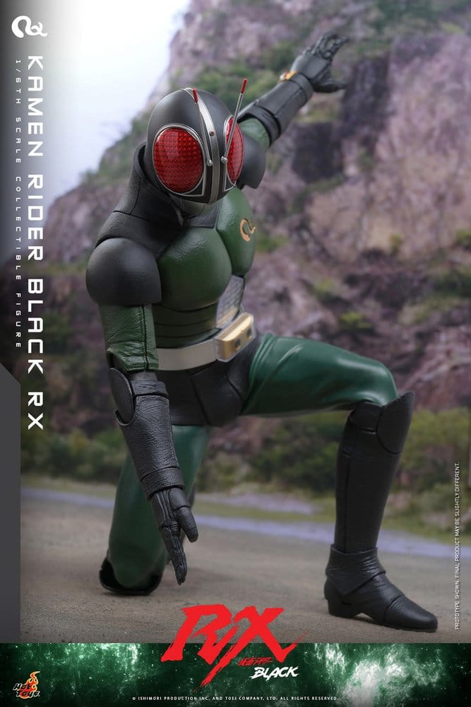 KAMEN RIDER BLACK RX FIGURA 1/6 HOT TOYS KAMEN RIDER BLACK RX 31 CM