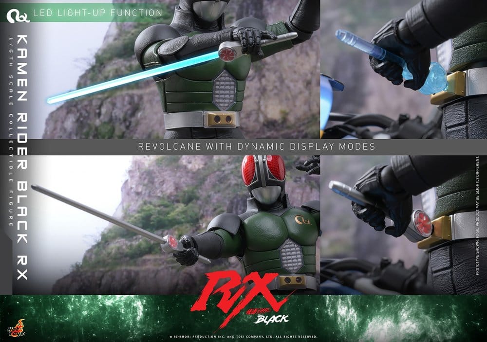 KAMEN RIDER BLACK RX FIGURA 1/6 HOT TOYS KAMEN RIDER BLACK RX 31 CM