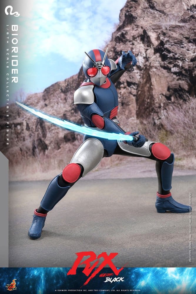 BIORIDER FIGURA 1/6 HOT TOYS KAMEN RIDER BLACK RX 31 CM