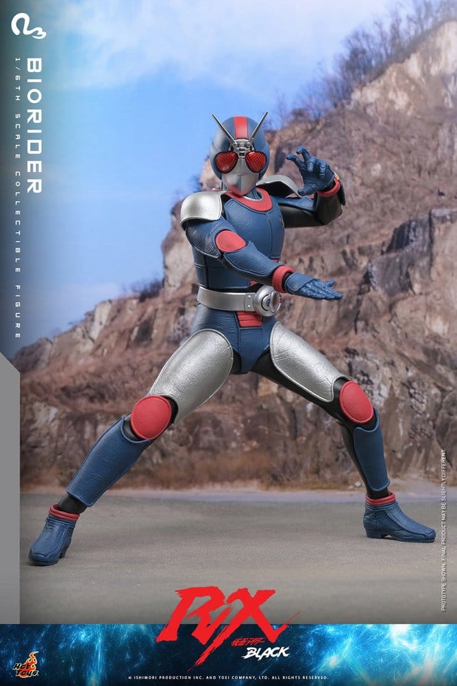 BIORIDER FIGURA 1/6 HOT TOYS KAMEN RIDER BLACK RX 31 CM