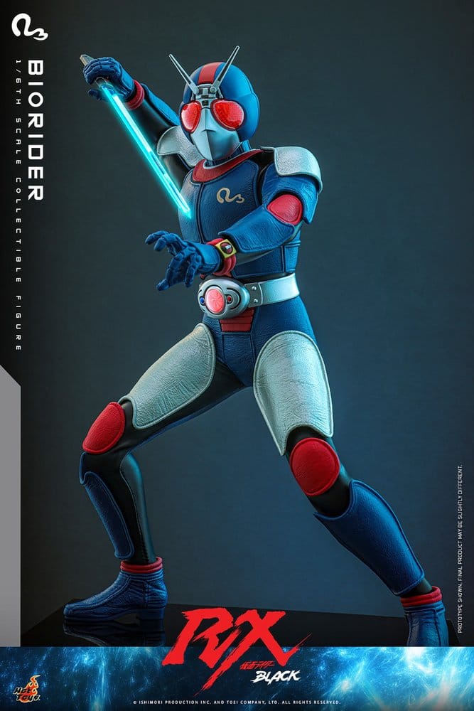 BIORIDER FIGURA 1/6 HOT TOYS KAMEN RIDER BLACK RX 31 CM