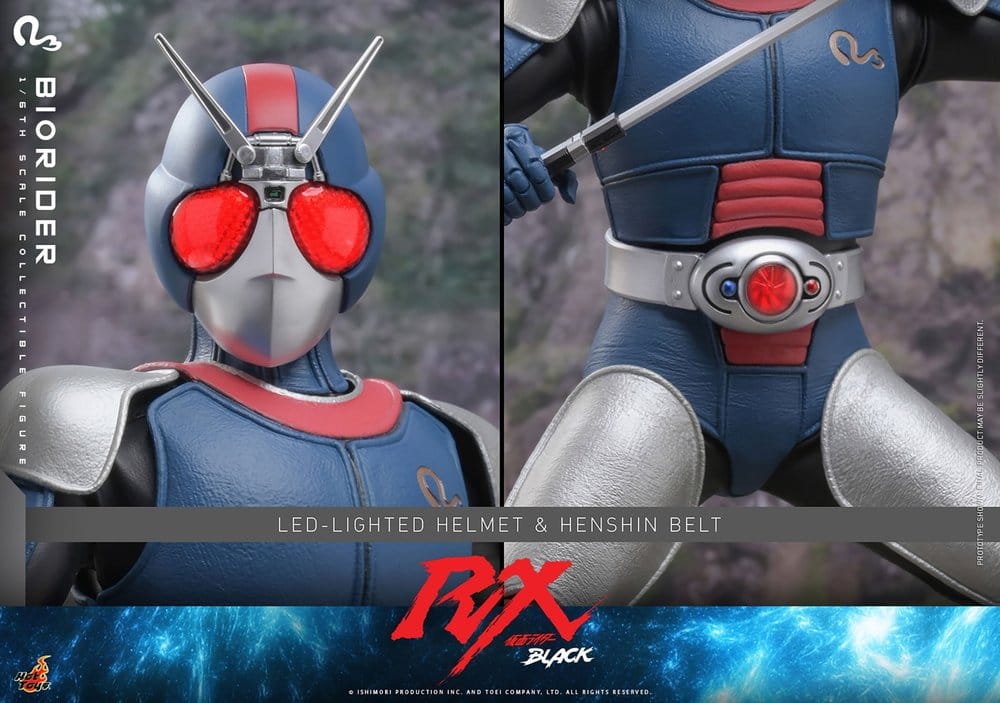 BIORIDER FIGURA 1/6 HOT TOYS KAMEN RIDER BLACK RX 31 CM