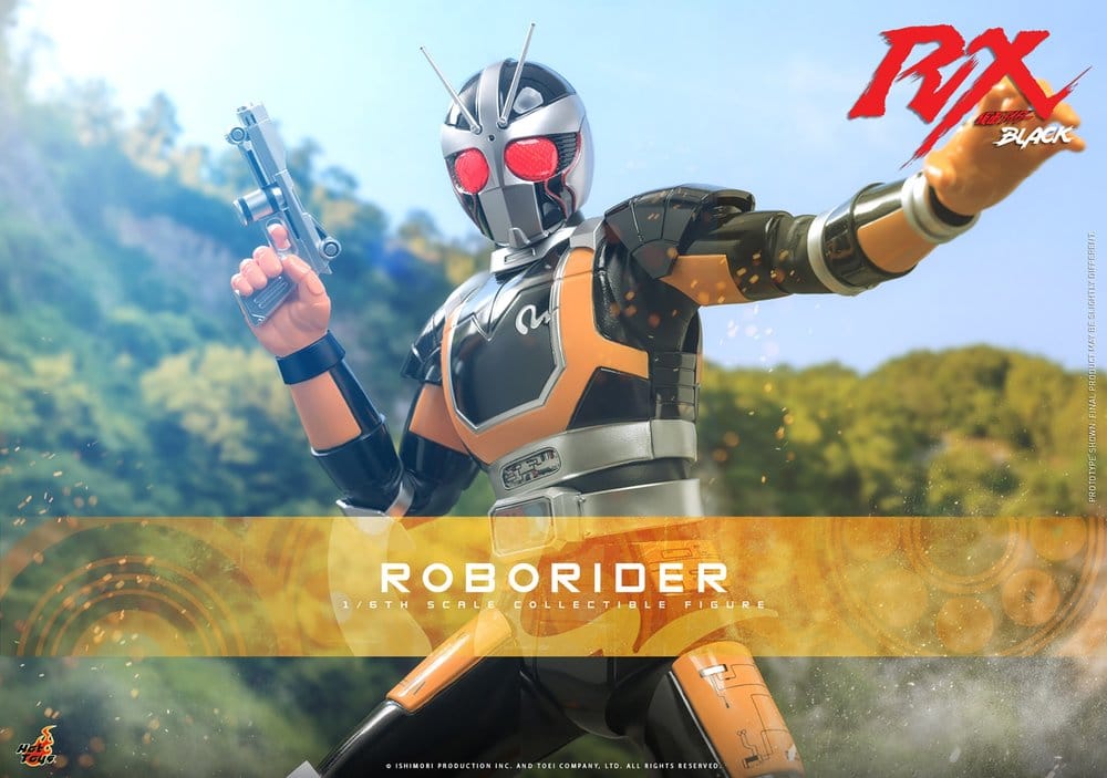 ROBORIDER FIGURA 1/6 HOT TOYS KAMEN RIDER BLACK RX 31 CM