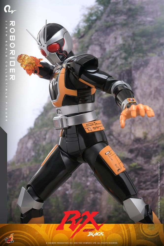 ROBORIDER FIGURA 1/6 HOT TOYS KAMEN RIDER BLACK RX 31 CM