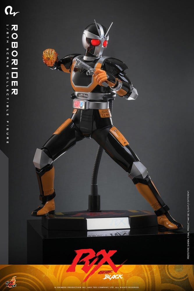 ROBORIDER FIGURA 1/6 HOT TOYS KAMEN RIDER BLACK RX 31 CM