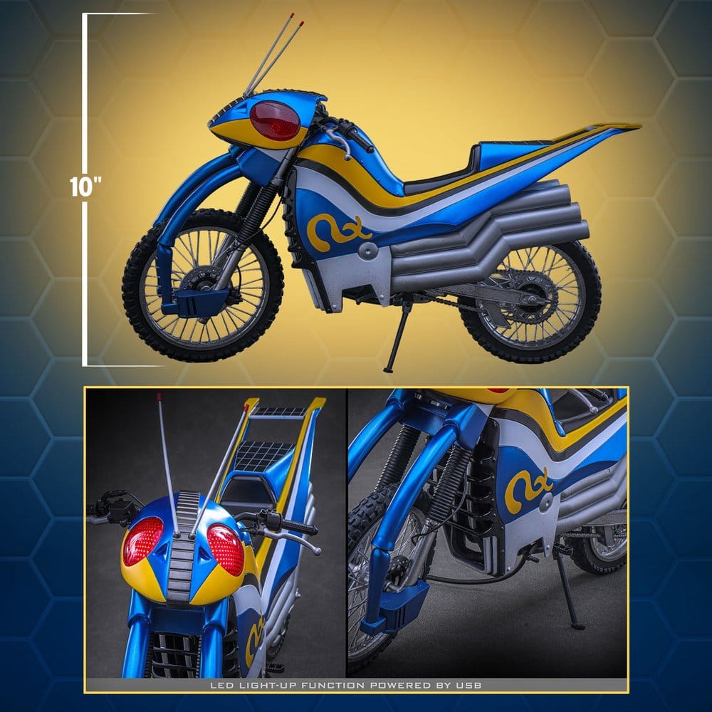 ACROBATTER VEHÍCULO 1/6 HOT TOYS KAMEN RIDER BLACK RX 38 CM