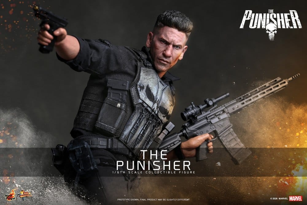 THE PUNISHER FIGURA 1/6 HOT TOYS MARVEL 31 CM