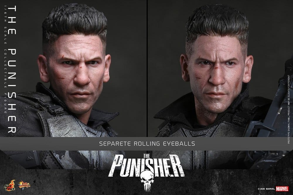 THE PUNISHER FIGURA 1/6 HOT TOYS MARVEL 31 CM