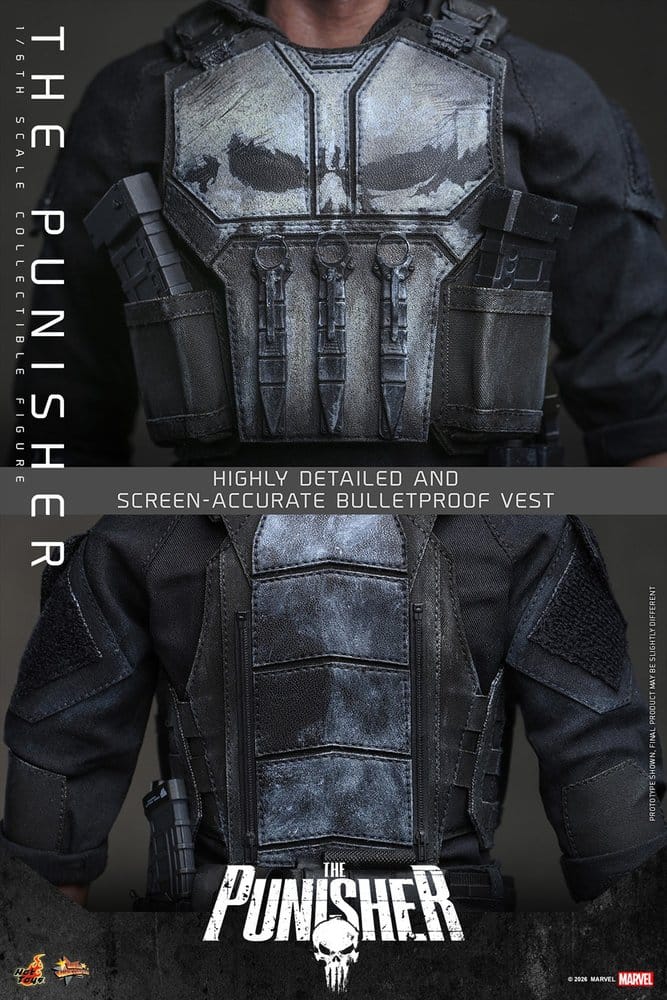 THE PUNISHER FIGURA 1/6 HOT TOYS MARVEL 31 CM
