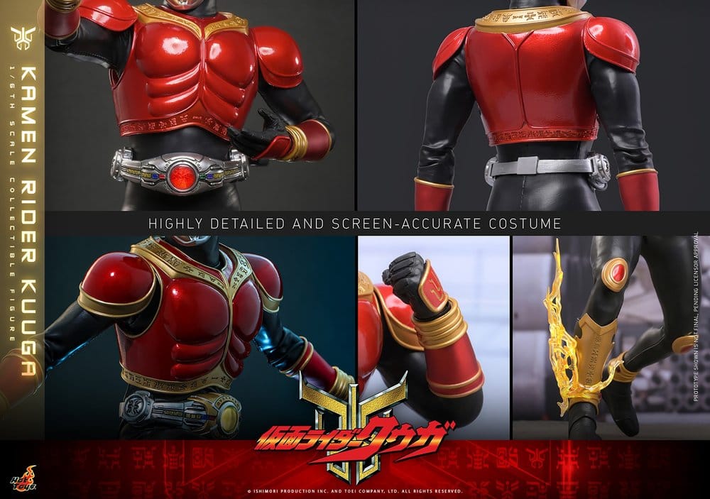 KUUGA FIGURA 1/6 HOT TOYS KAMEN RIDER 31 CM