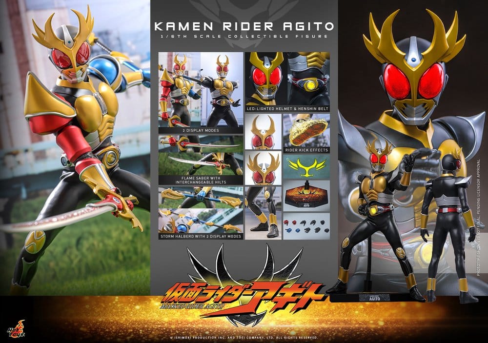 AGITO FIGURA 1/6 HOT TOYS KAMEN RIDER AGITO 31 CM