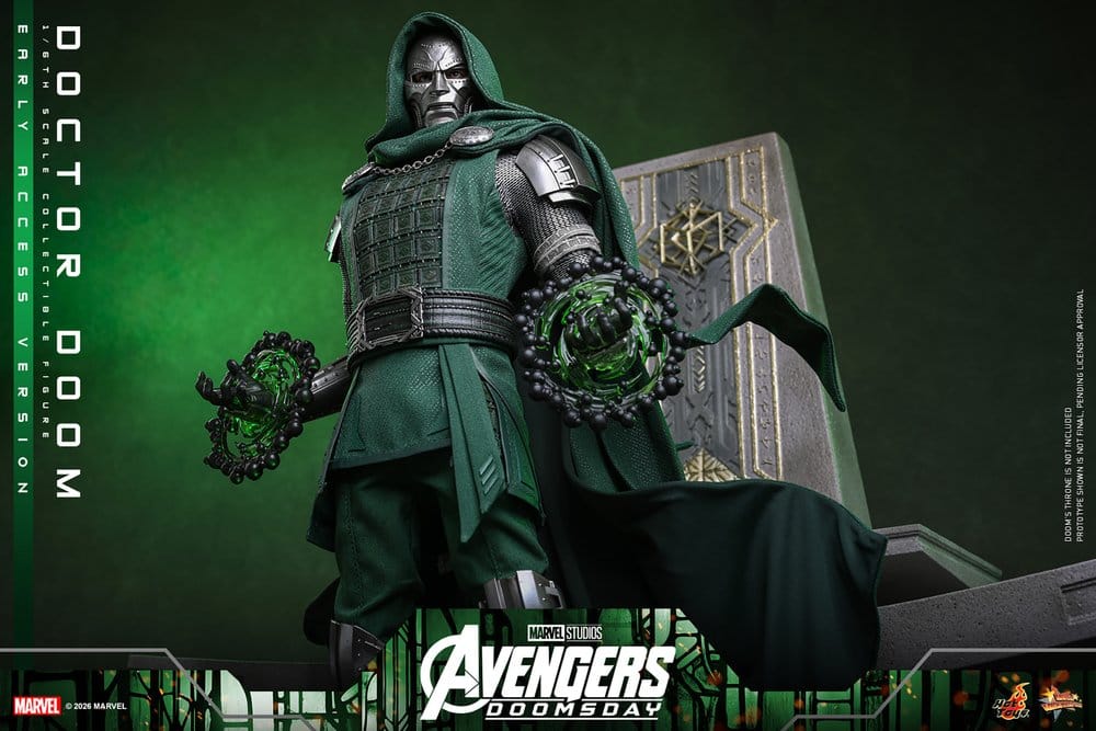 DOCTOR DOOM FIGURA HOT TOYS AVENGERS: DOOMSDAY 1/6 31 CM