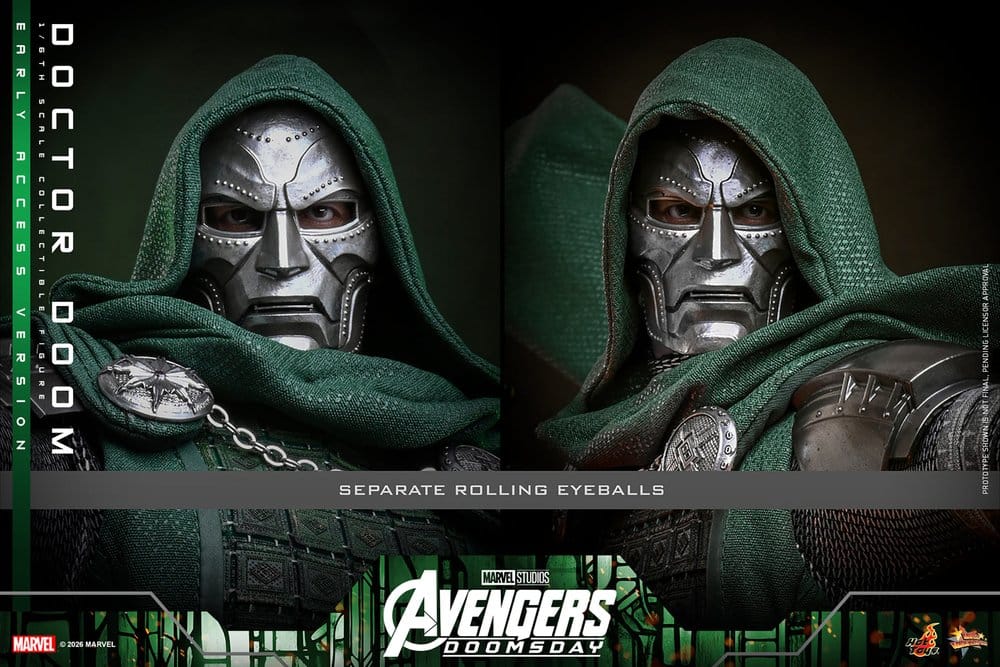 DOCTOR DOOM FIGURA HOT TOYS AVENGERS: DOOMSDAY 1/6 31 CM