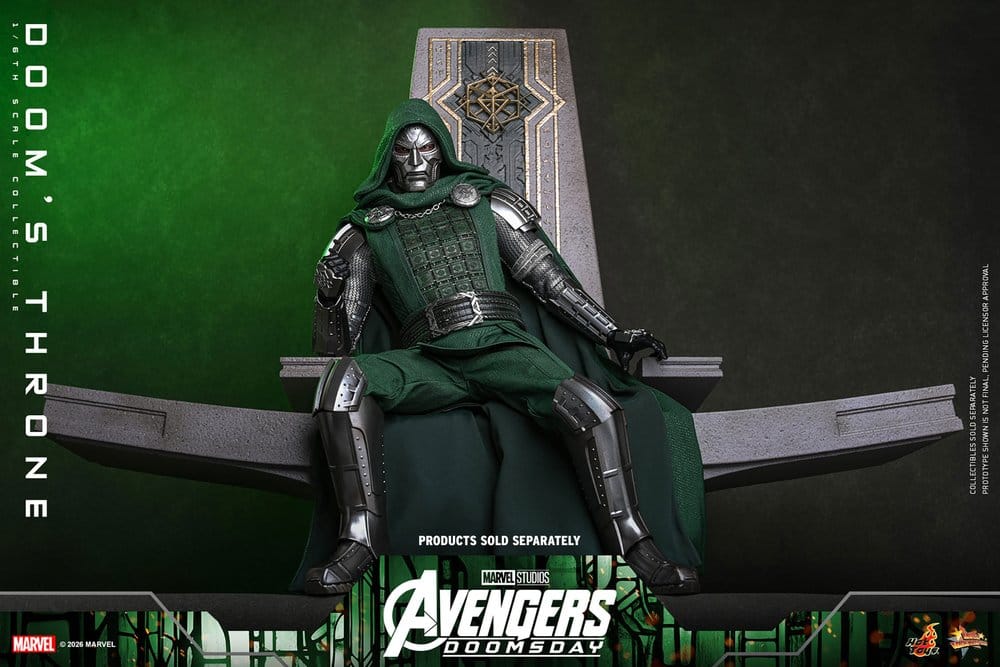 DOOM'S THRONE ACCESORIO HOT TOYS AVENGERS: DOOMSDAY 1/6 33 CM