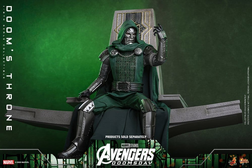 DOOM'S THRONE ACCESORIO HOT TOYS AVENGERS: DOOMSDAY 1/6 33 CM