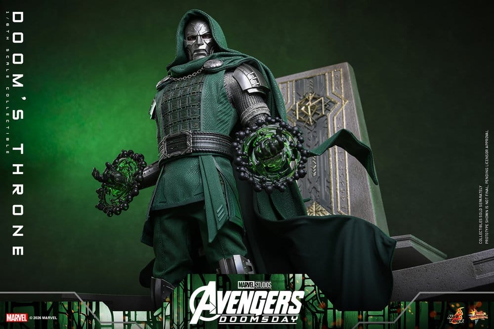 DOOM'S THRONE ACCESORIO HOT TOYS AVENGERS: DOOMSDAY 1/6 33 CM