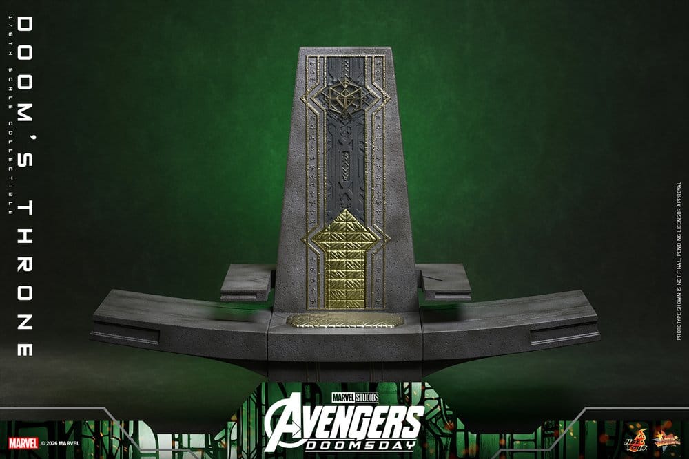 DOOM'S THRONE ACCESORIO HOT TOYS AVENGERS: DOOMSDAY 1/6 33 CM