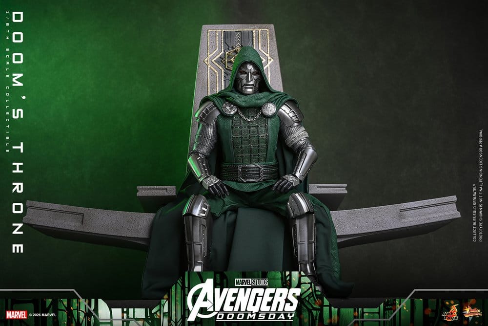DOOM'S THRONE ACCESORIO HOT TOYS AVENGERS: DOOMSDAY 1/6 33 CM