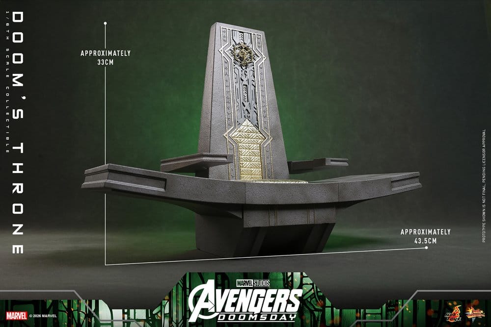 DOOM'S THRONE ACCESORIO HOT TOYS AVENGERS: DOOMSDAY 1/6 33 CM