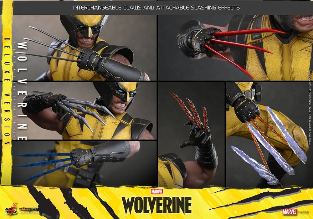 WOLVERINE DELUXE MARVEL'S WOLVERINE HOT TOYS VGM 1/6 29 CM