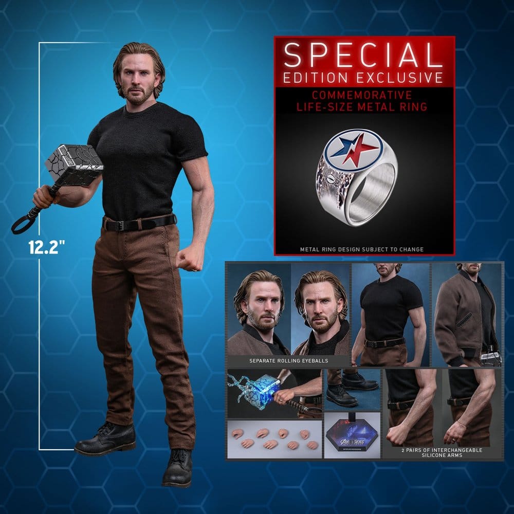 STEVE ROGERS AVENGERS DOOMSDAY DELUXE VERSION 1/6 31 CM HOT TOYS