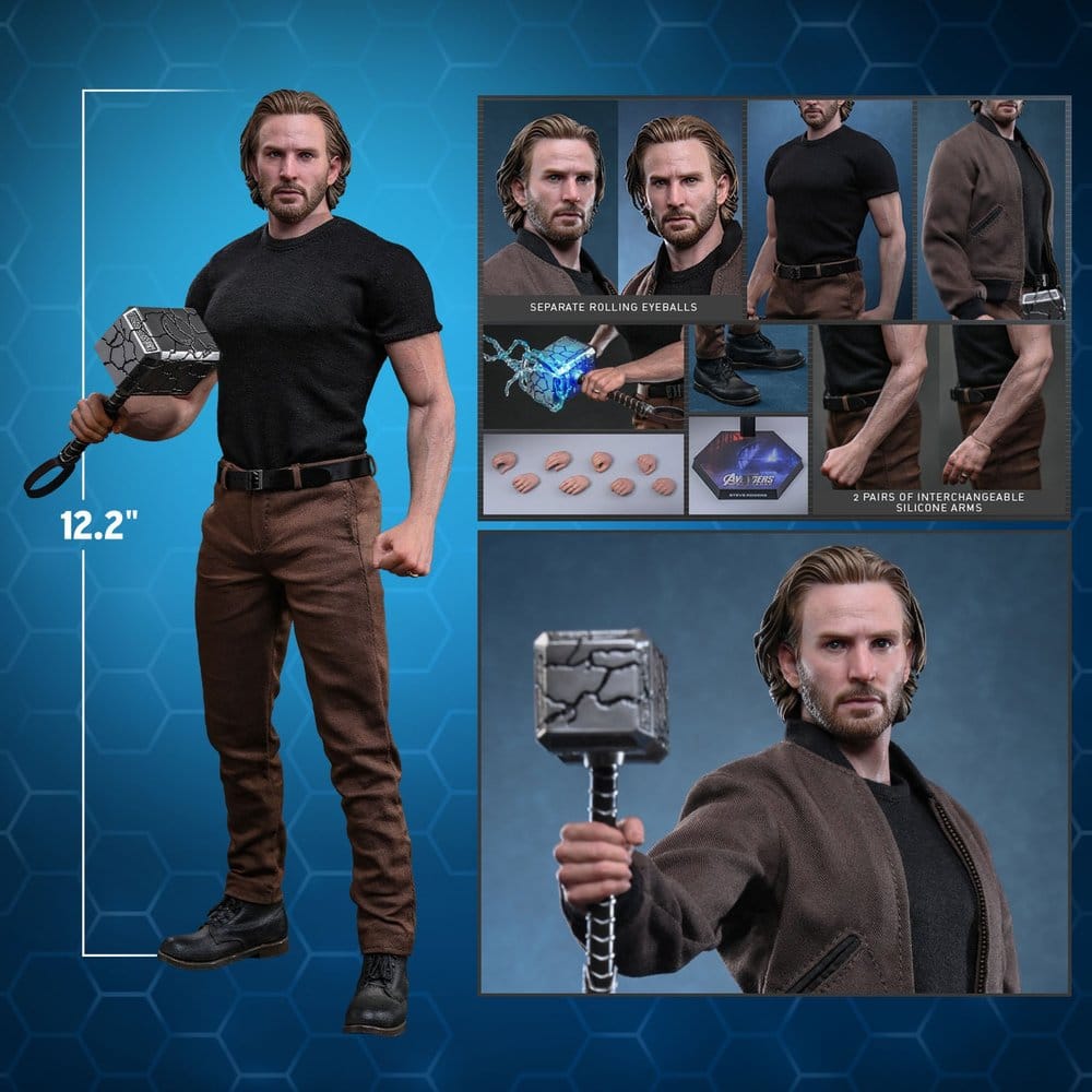 STEVE ROGERS AVENGERS DOOMSDAY MOVIE MASTERPIECE 1/6 31 CM HOT TOYS