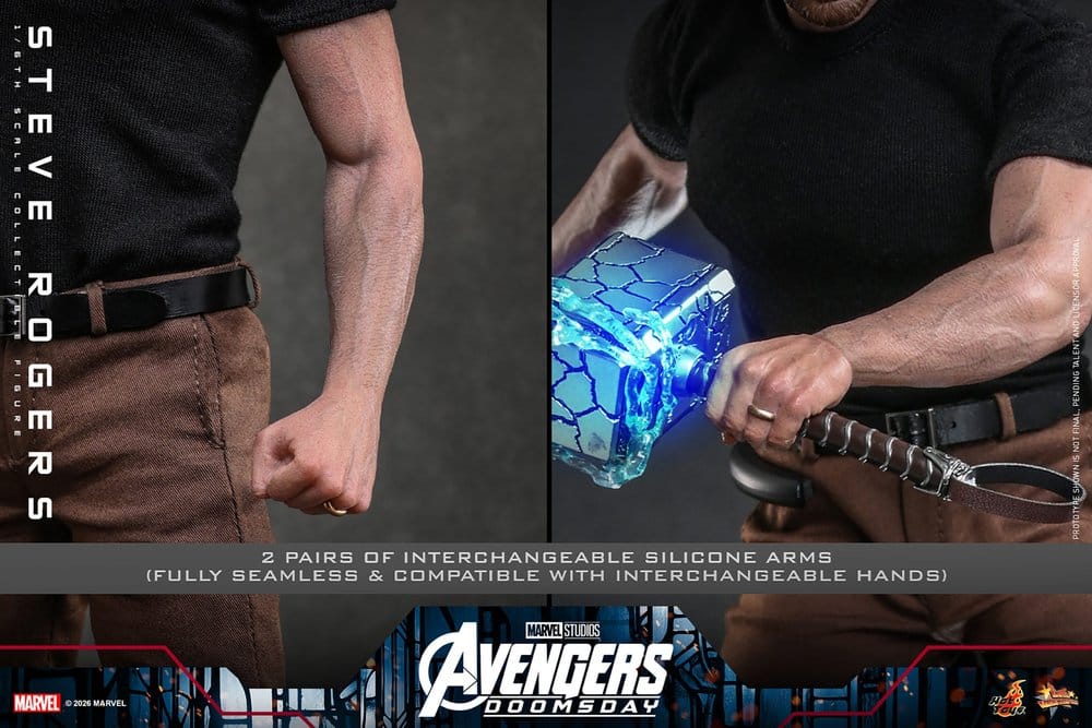 STEVE ROGERS AVENGERS DOOMSDAY MOVIE MASTERPIECE 1/6 31 CM HOT TOYS
