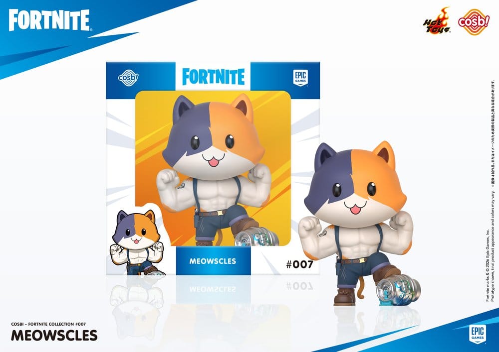 MEOWSCLES FORTNITE MINIFIGURA COSBI HOT TOYS 8CM