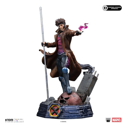 GAMBITO UNLEASHED MARVEL COMICS ART SCALE 1/10 28 CM IRON STUDIOS