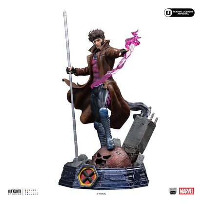 GAMBITO UNLEASHED MARVEL COMICS ART SCALE 1/10 28 CM IRON STUDIOS