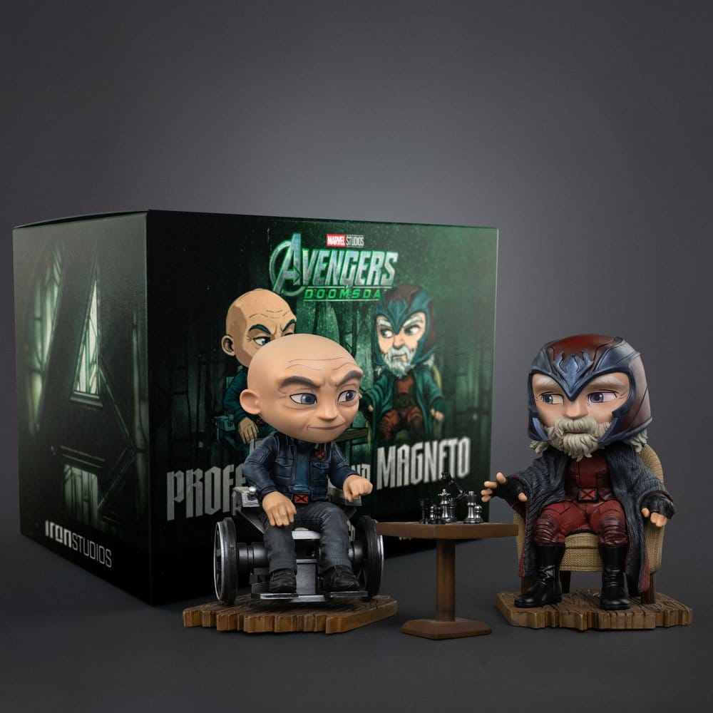 PROFESOR X Y MAGNETO AVENGERS DOOMSDAY MINICO IRON STUDIOS