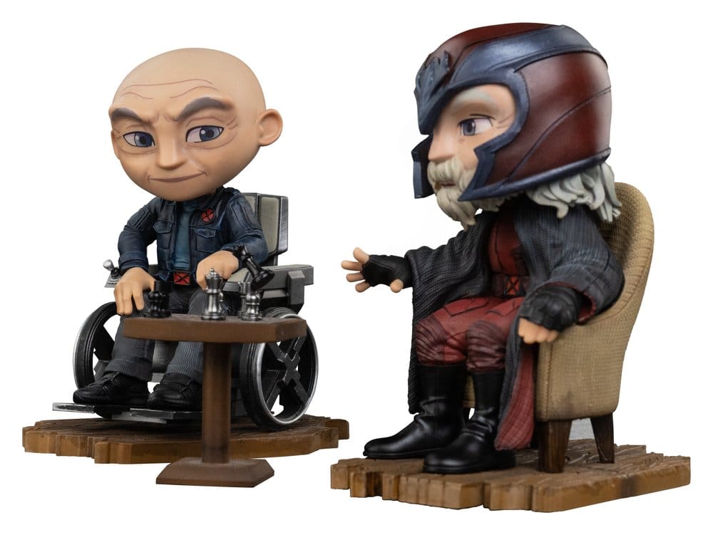 PROFESOR X Y MAGNETO AVENGERS DOOMSDAY MINICO IRON STUDIOS