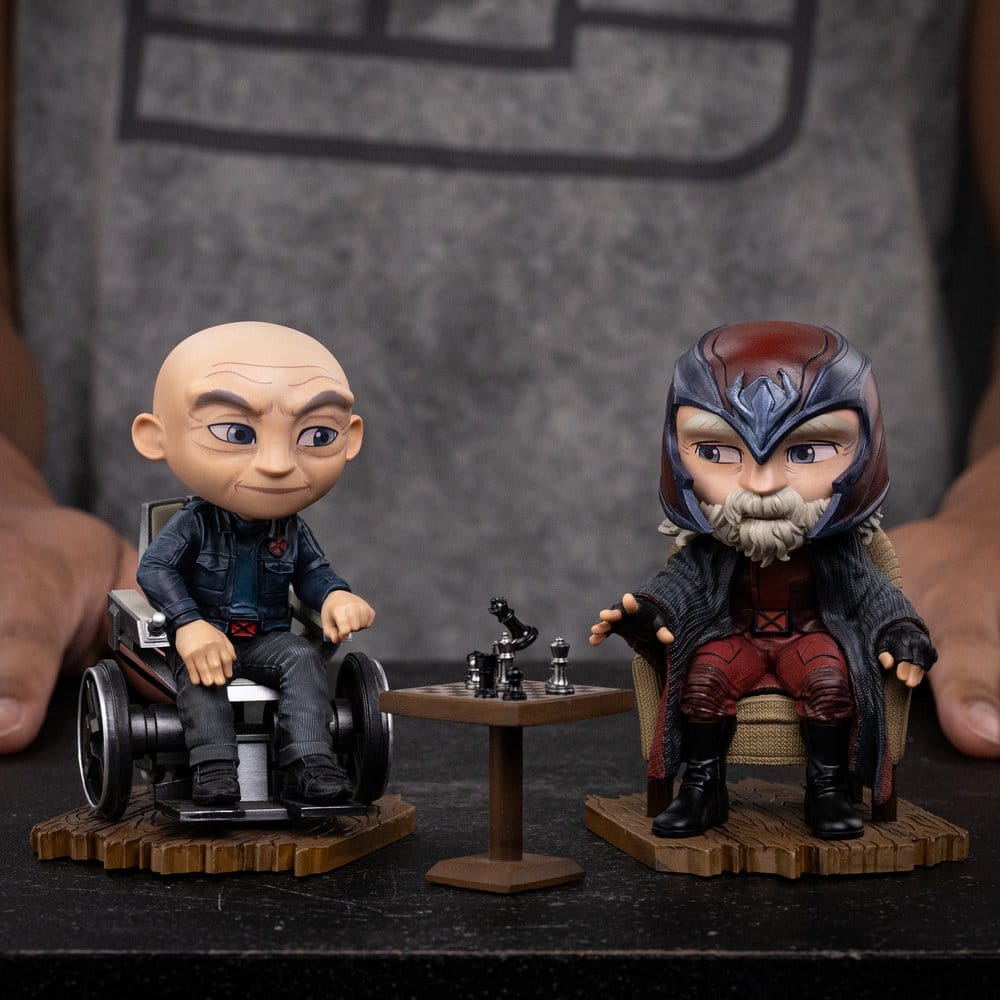 PROFESOR X Y MAGNETO AVENGERS DOOMSDAY MINICO IRON STUDIOS