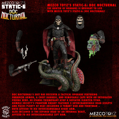 DOC NOCTURNAL RUMBLE SOCIETY ESTATUA 1/6 STATIC-6 38 CM MEZCO TOYZ