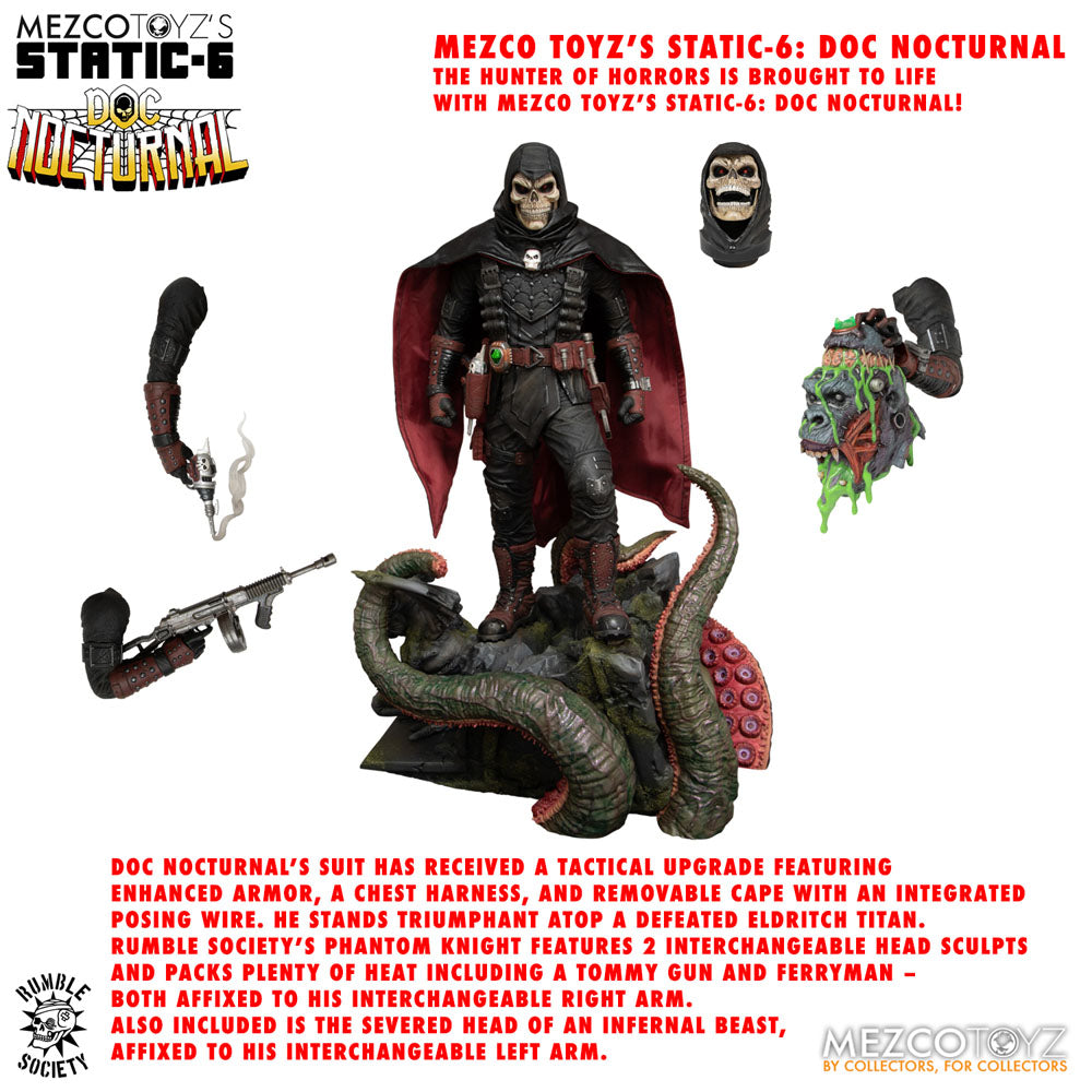DOC NOCTURNAL RUMBLE SOCIETY ESTATUA 1/6 STATIC-6 38 CM MEZCO TOYZ