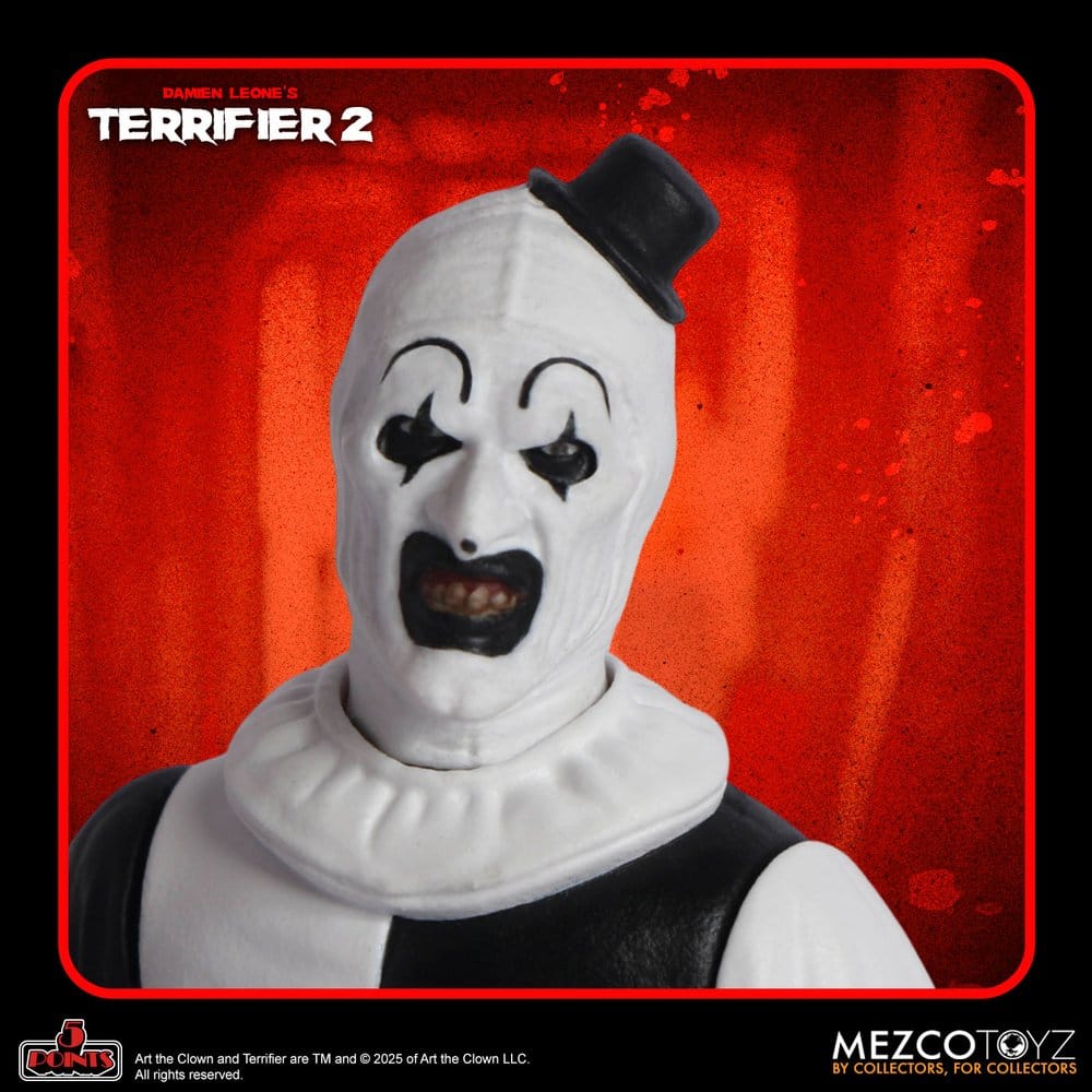 ART THE CLOWN Y LITTLE PALE GIRL 5 POINTS 10 CM TERRIFIER 2 MEZCO TOYZ