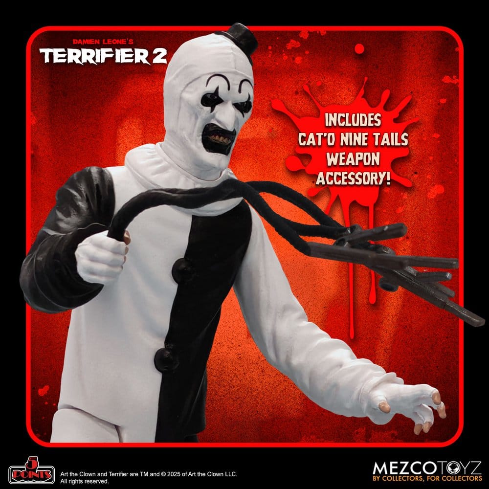 ART THE CLOWN Y LITTLE PALE GIRL 5 POINTS 10 CM TERRIFIER 2 MEZCO TOYZ