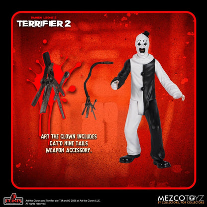 ART THE CLOWN Y LITTLE PALE GIRL 5 POINTS 10 CM TERRIFIER 2 MEZCO TOYZ
