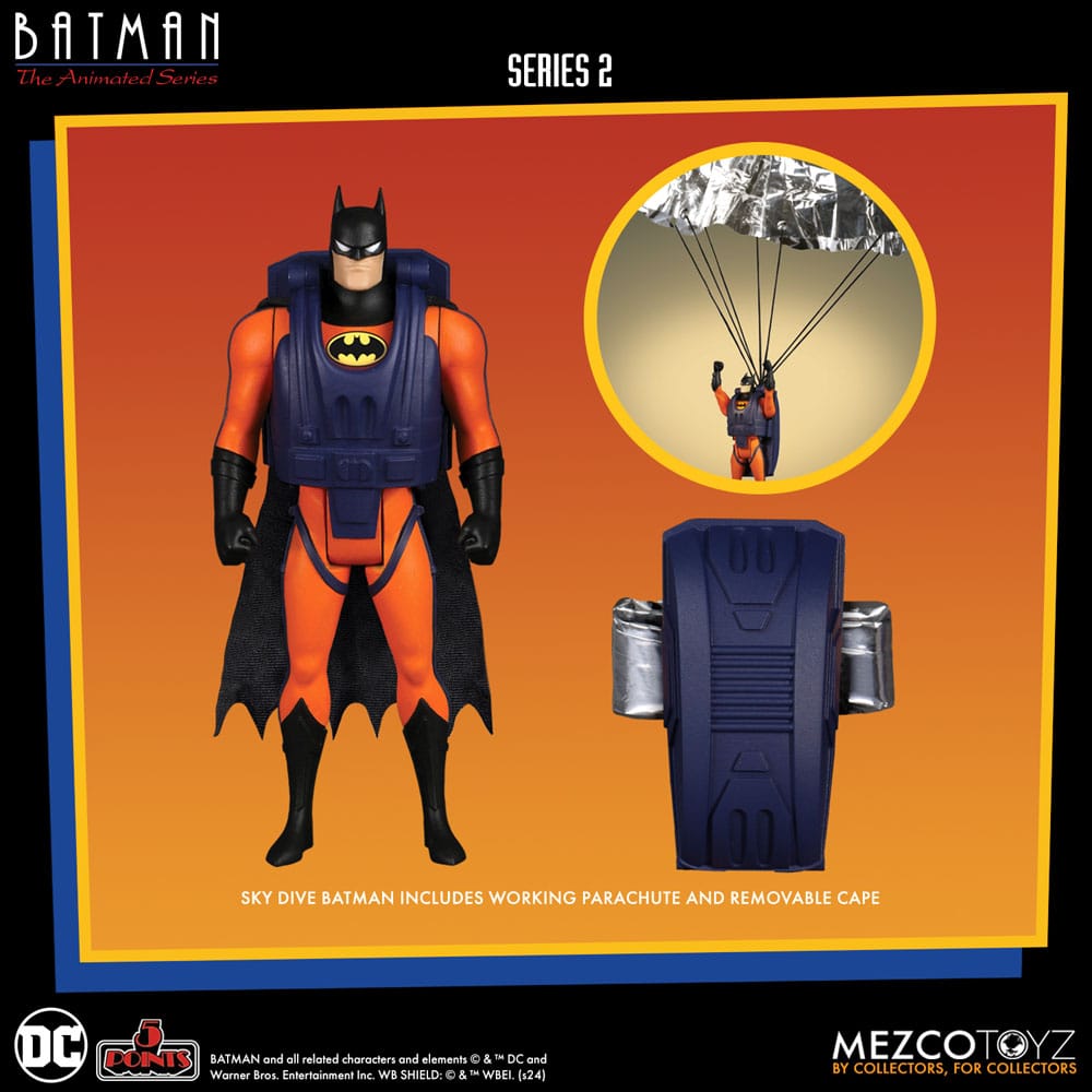 BATMAN THE ANIMATED SERIES 5 POINTS DELUXE BOX SET MEZCO TOYZ 9 CM