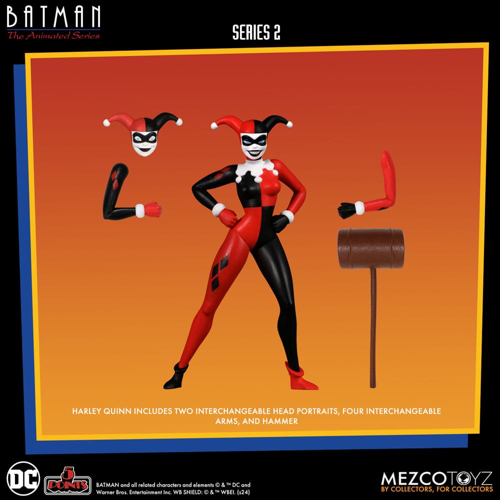 BATMAN THE ANIMATED SERIES 5 POINTS DELUXE BOX SET MEZCO TOYZ 9 CM