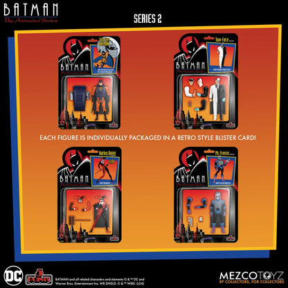 BATMAN THE ANIMATED SERIES 5 POINTS DELUXE BOX SET MEZCO TOYZ 9 CM