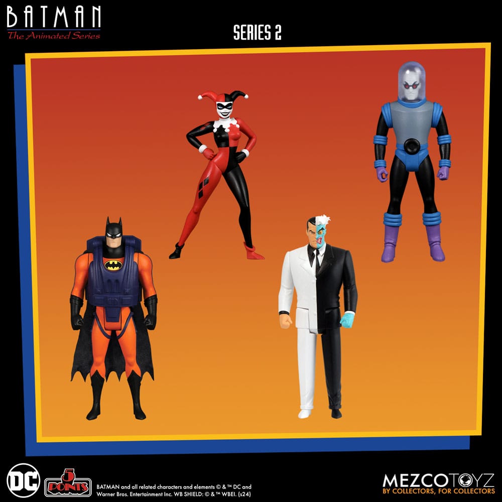 BATMAN THE ANIMATED SERIES 5 POINTS DELUXE BOX SET MEZCO TOYZ 9 CM