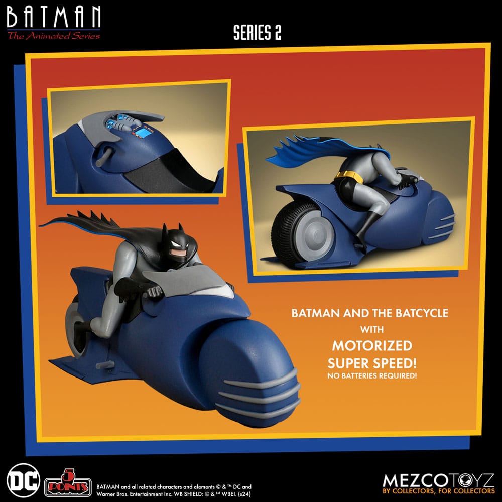 BATMAN THE ANIMATED SERIES 5 POINTS DELUXE BOX SET MEZCO TOYZ 9 CM