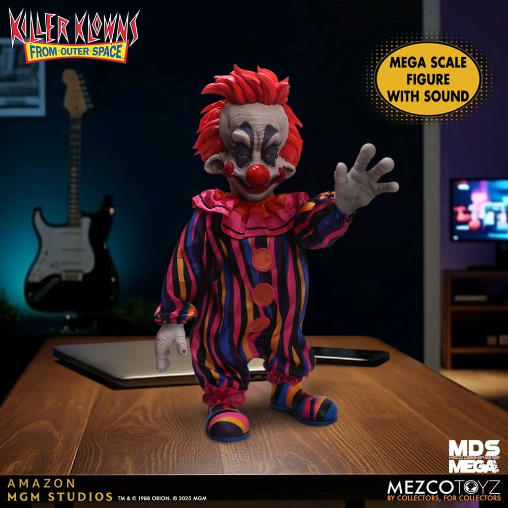 KILLER KLOWNS RUDY MDS MEGA SCALE 38 CM CON SONIDO MEZCO